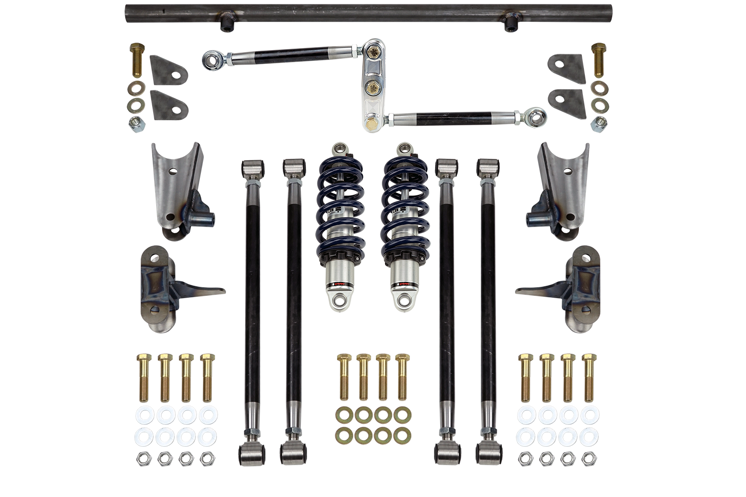 thumbnail interactive-video image 1 of FTR Universal Pro Street 4-Link Rear Suspension Kit W/ Driveshaft Loop – Made In USA 1 of 4