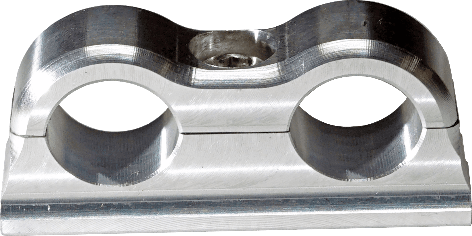 SCOTTS BILLET LINE CLAMP DUAL -6AN FIXED