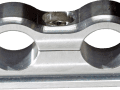 SCOTTS BILLET LINE CLAMP DUAL -6AN FIXED