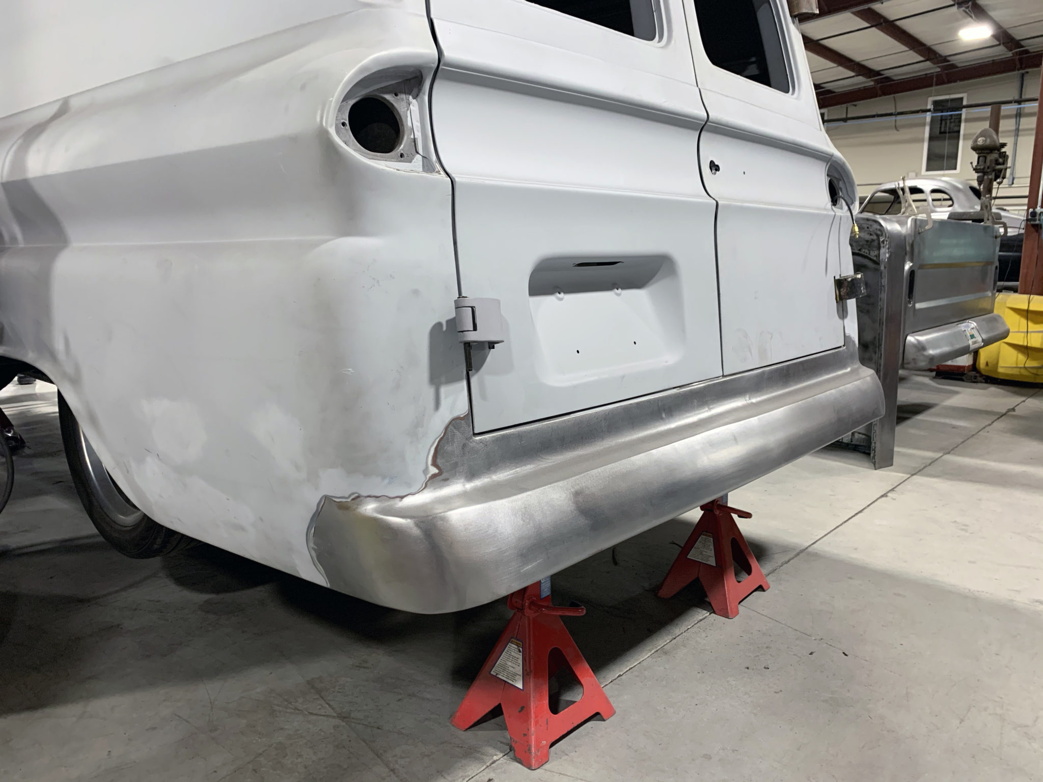 scotts hotrods superslam chassis c10 panel truck build project vehicle fabrication sheet metal