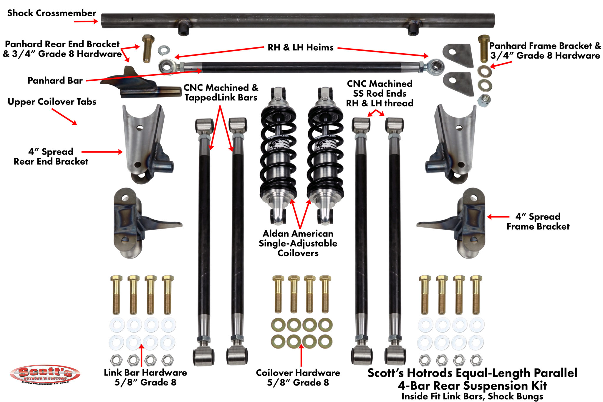 scotts hotrods 4 bar coilover instructions