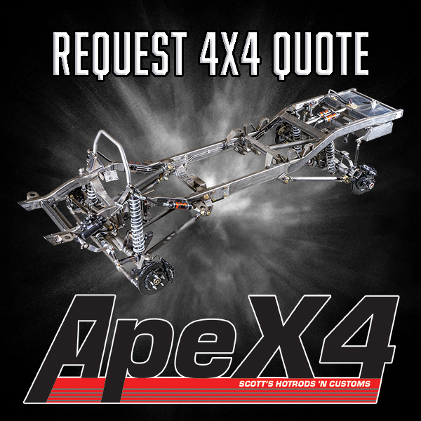 scotts hotrods apex4 chassis quote