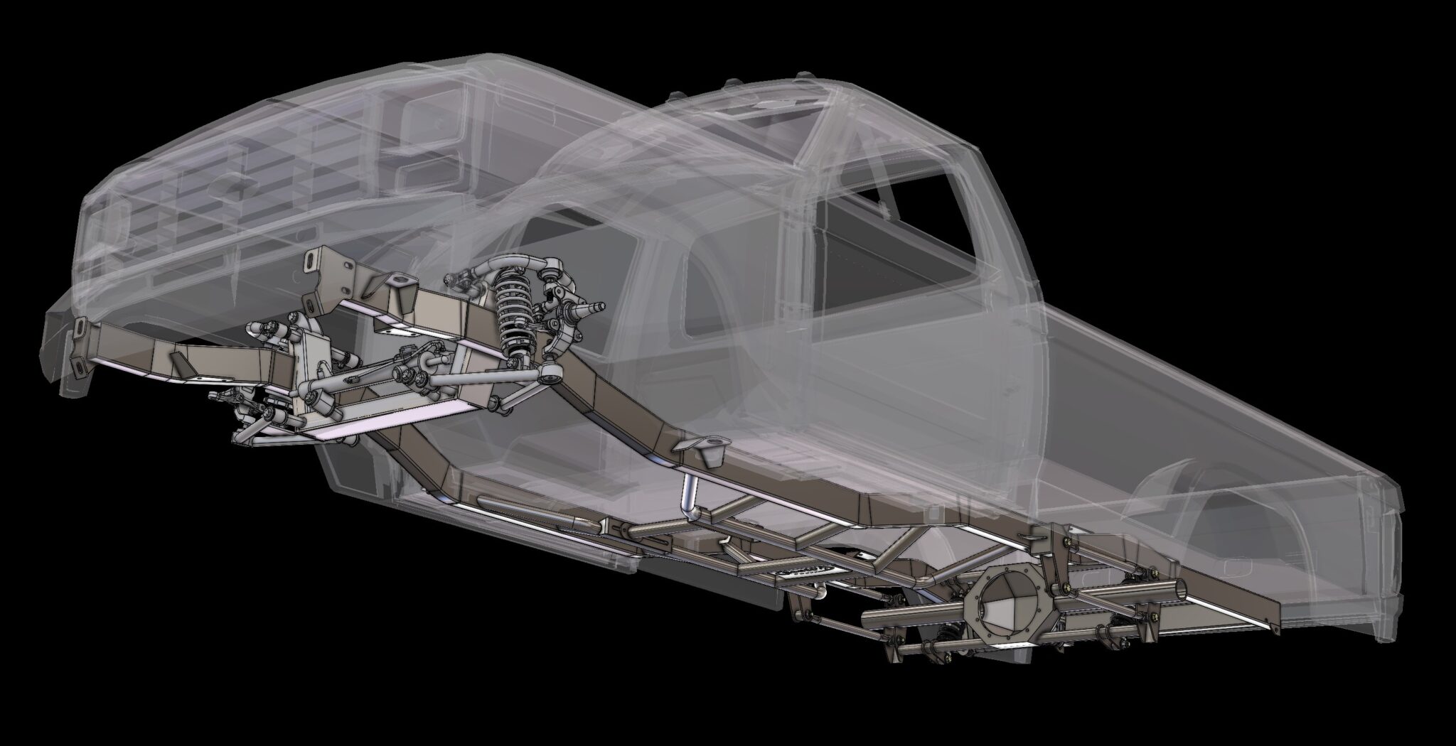 scotts hotrods 1980-1986 Ford F150 Bullnose Custom Chassis
