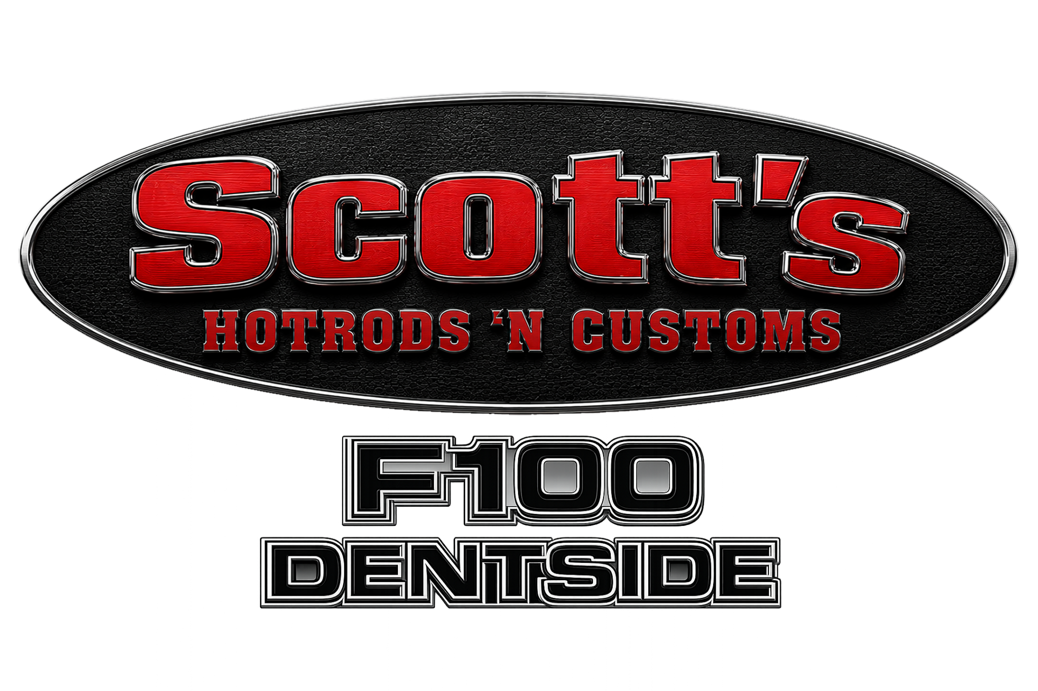 scotts hotrods badge dentside f100