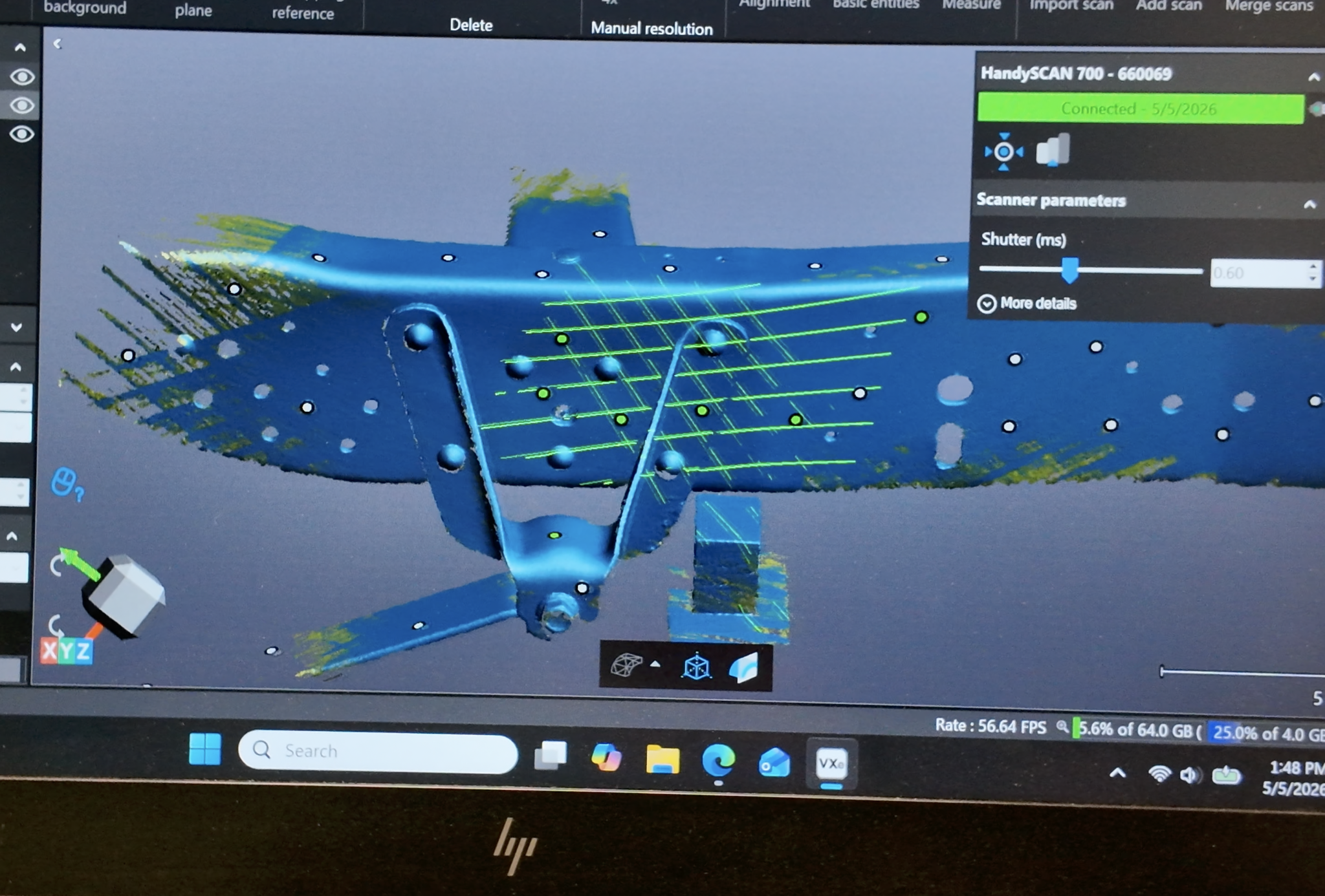 scotts hotrods custom chassis creaform handyscan